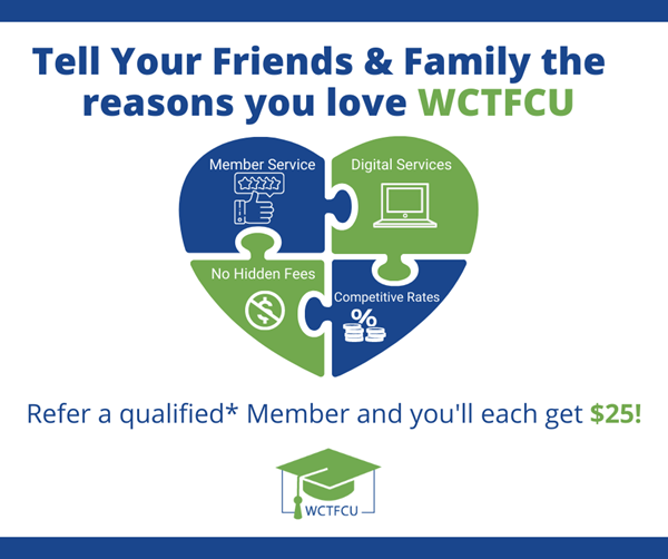 Refer a Friend or Family Member to the Credit Union